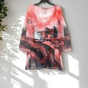 Onque Casual 2X Plus Size Tunic Top